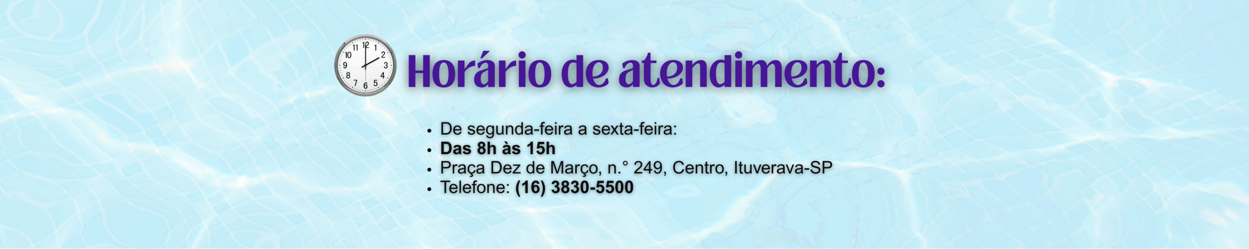 Horário de Atendimento